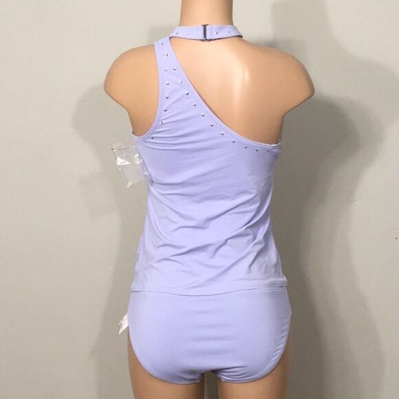 Michael Kors Lilac studded choker tankini set - Picture 7 of 9